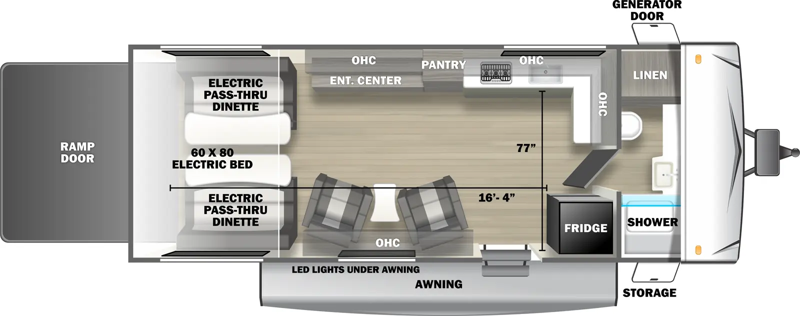 Sandstorm 2450SRX - DSO Floorplan